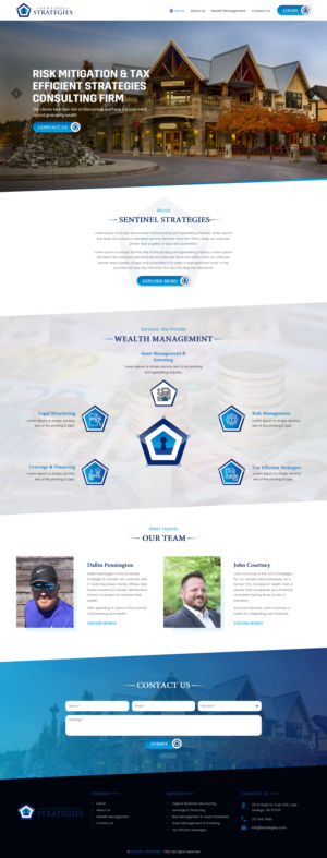 Web Design by rightway for Sentinel Way | Design: #26317857