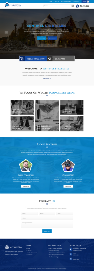 Web Design by rightway for Sentinel Way | Design: #26317869