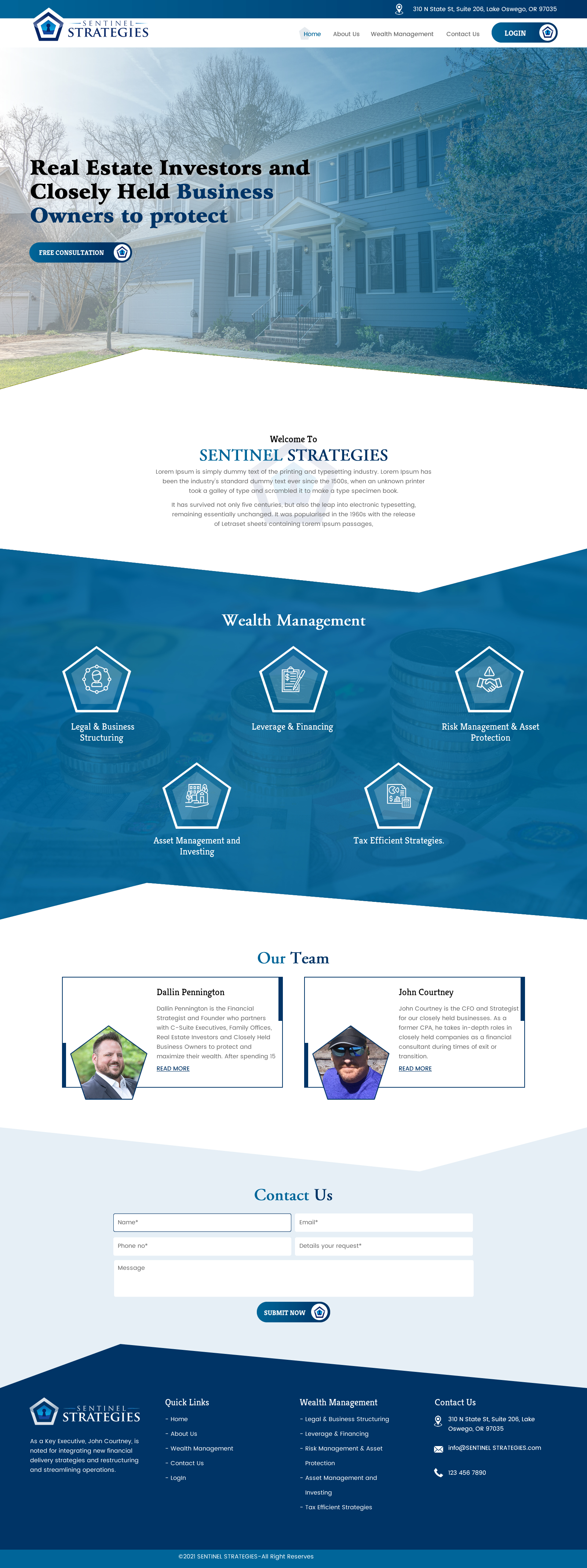 Web Design par rightway pour Sentinel Way | Design #26317870