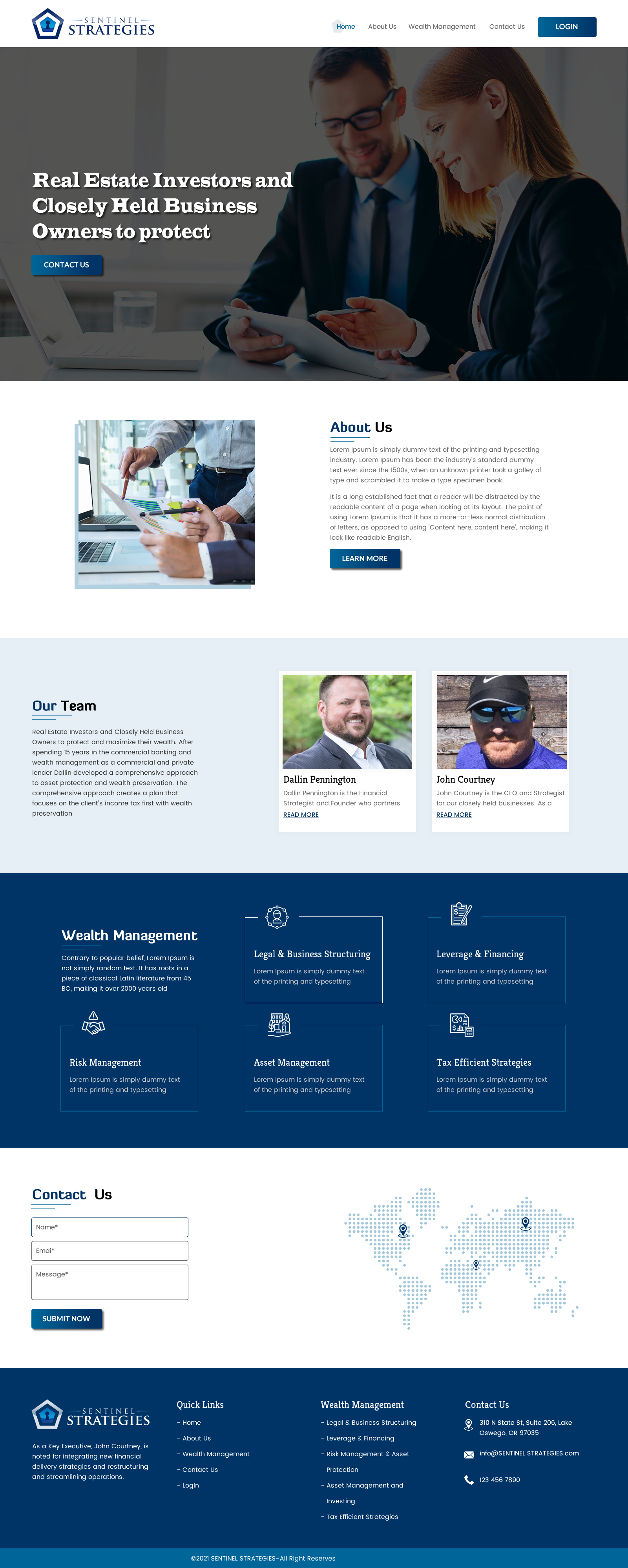 Web Design par rightway pour Sentinel Way | Design #26317872