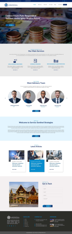 Web Design by chandrayaan.creative for Sentinel Way | Design: #26323205