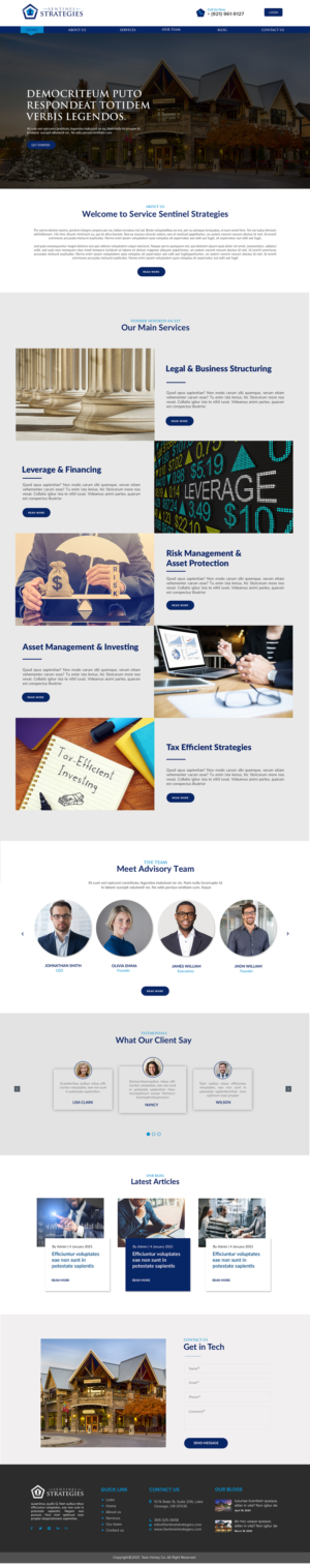 Web Design by chandrayaan.creative for Sentinel Way | Design: #26327000