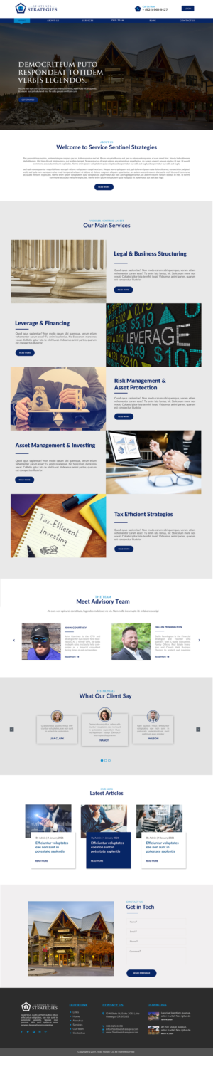 Web Design by chandrayaan.creative for Sentinel Way | Design: #26327008