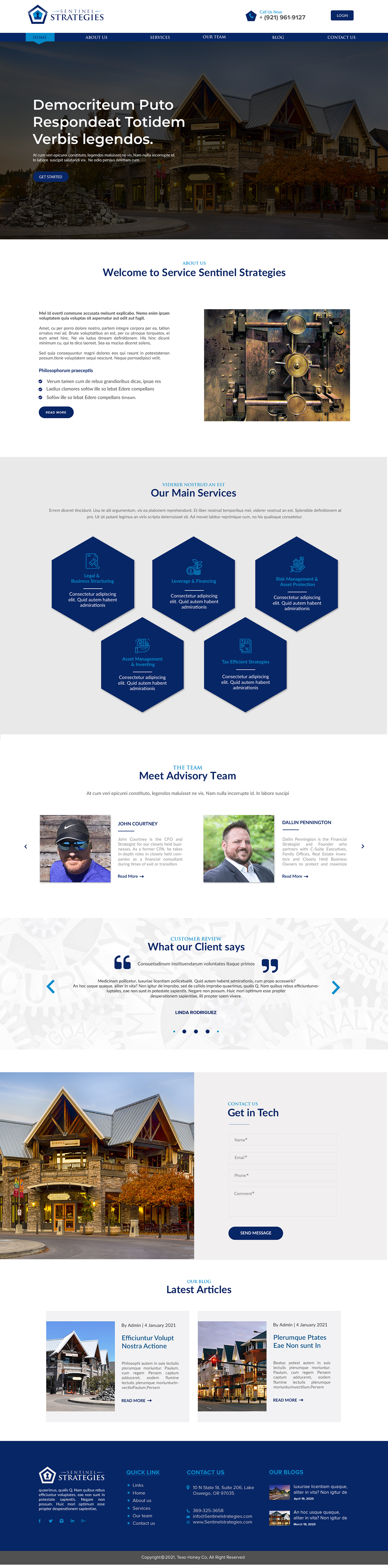 Web Design by chandrayaan.creative for Sentinel Way | Design #26328842