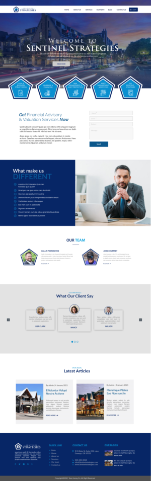 Web Design by chandrayaan.creative for Sentinel Way | Design: #26328867
