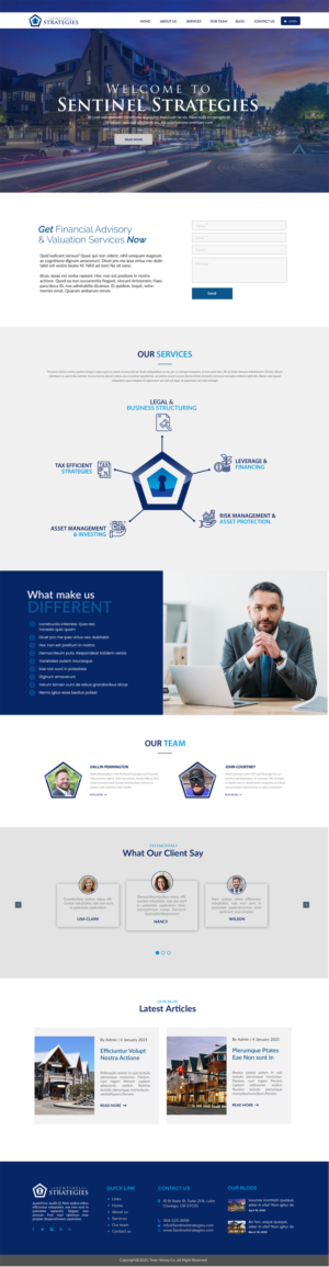 Web Design by chandrayaan.creative for Sentinel Way | Design: #26329171