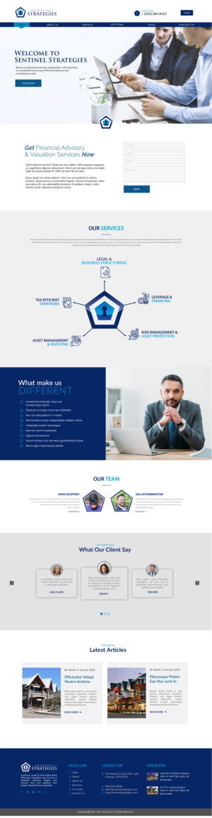 Web Design by chandrayaan.creative for Sentinel Way | Design: #26329388