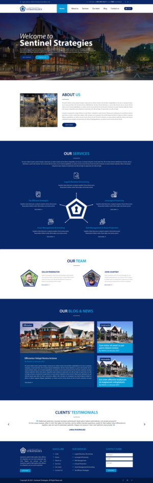 Web Design by chandrayaan.creative for Sentinel Way | Design: #26329389