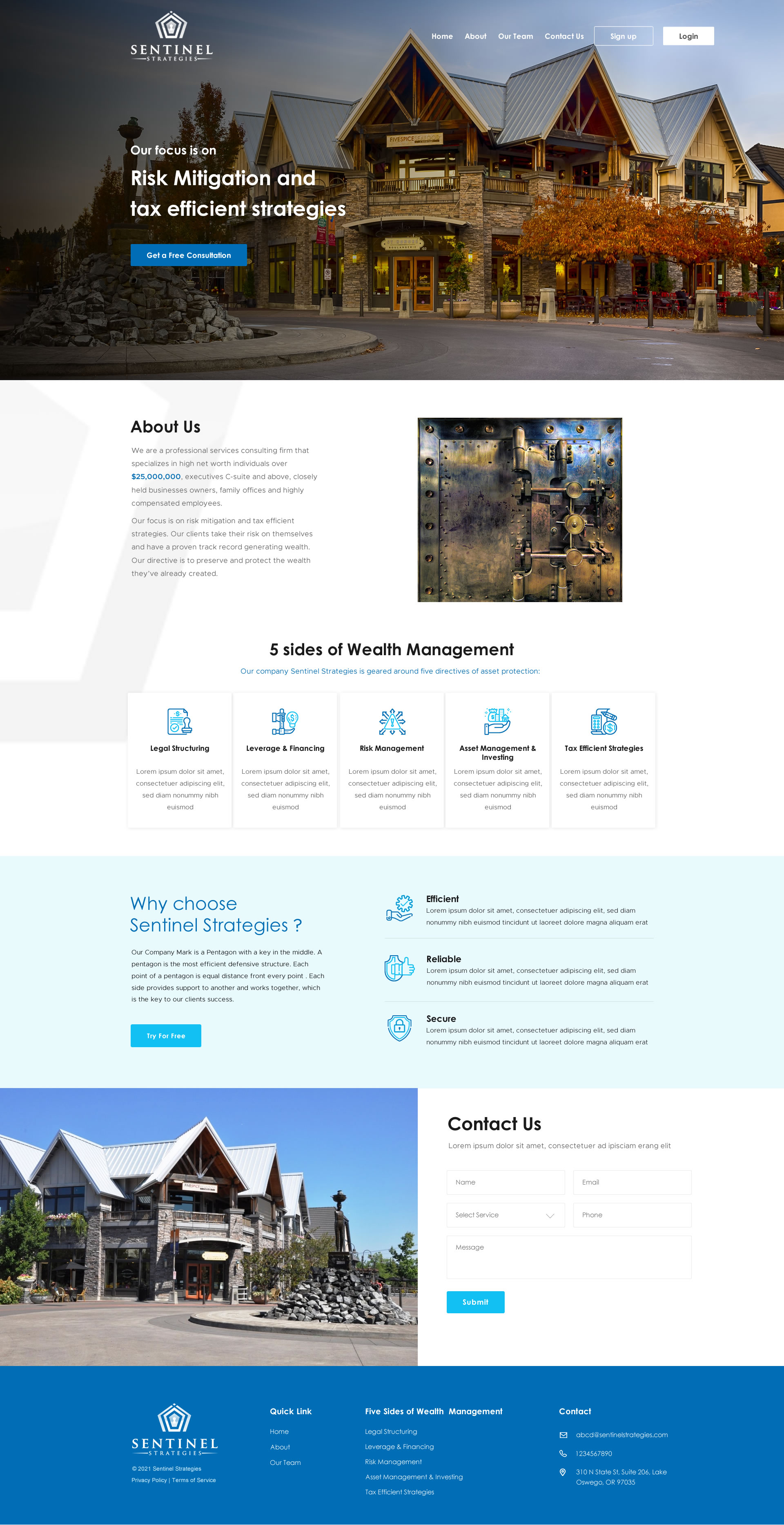 Web Design by SAC-D for Sentinel Way | Design #26316986