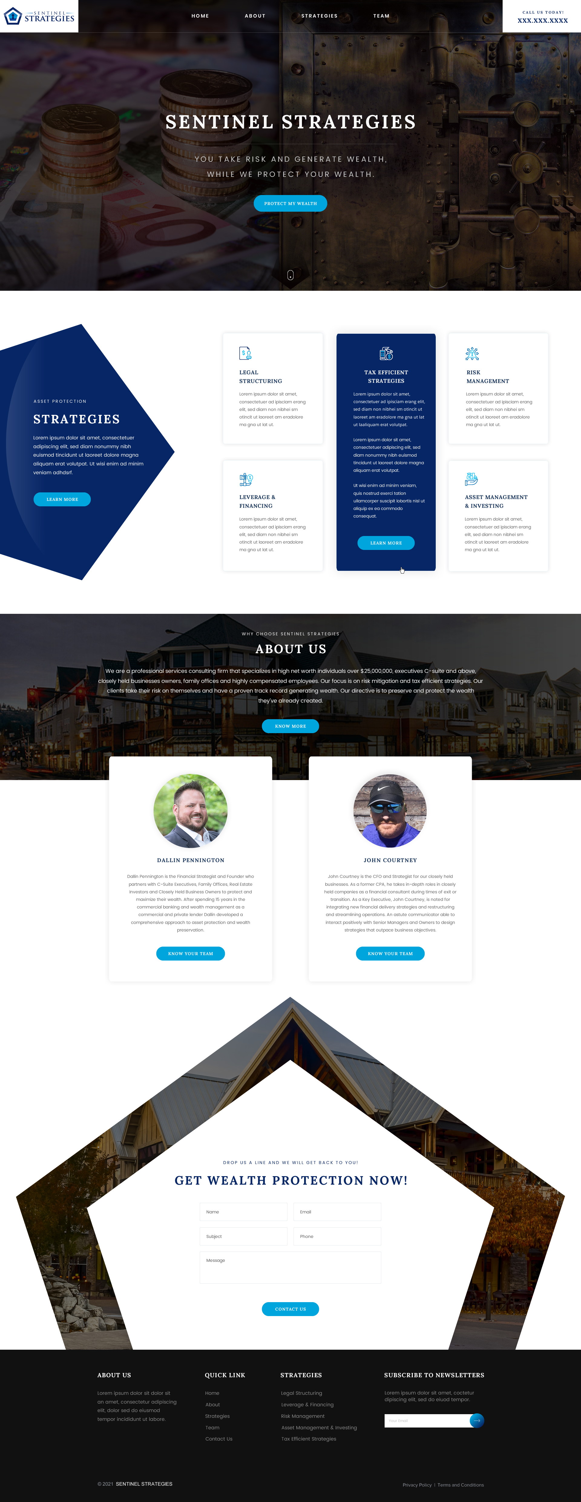 Web Design par SAC-D pour Sentinel Way | Design #26317123