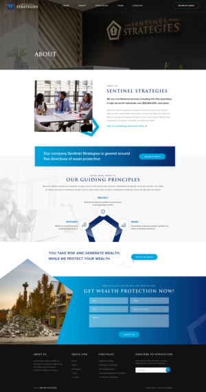 Web Design by SAC-D for Sentinel Way | Design: #26329138