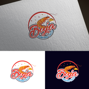 Name of the Food truck is "BAJA SURFING TACO" | Logo Design by sankar999