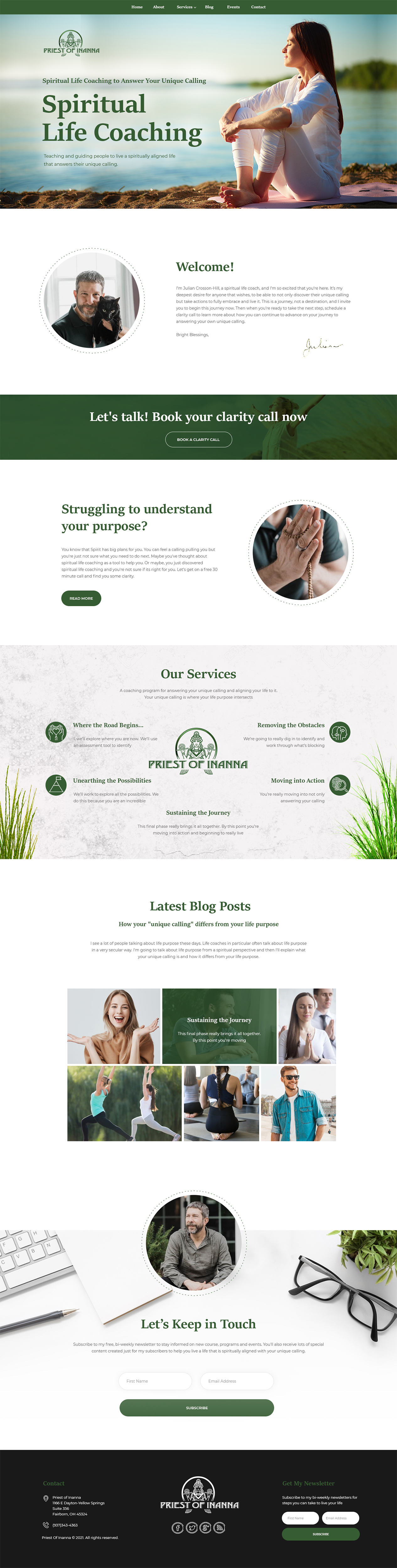 Web Design par ag622988 pour Priest of Inanna, LLC | Design #26315788