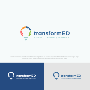 transformED     cultural, digital, equitable | Logo Design by ThiagoB