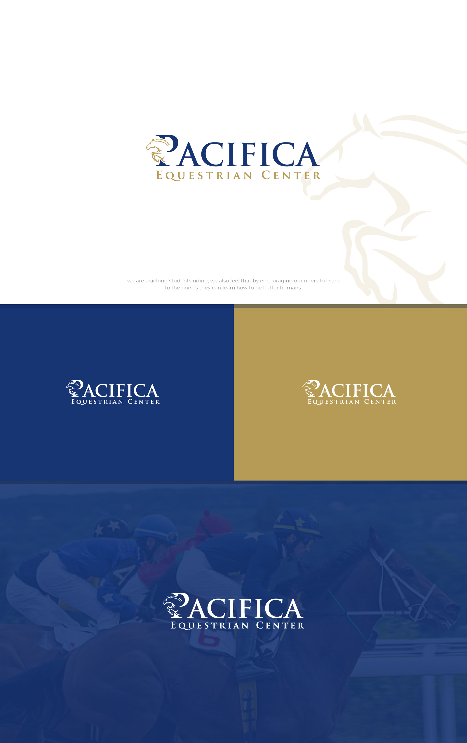 Logo Design by Zybs Graphics for Pacifica Equestrian Center | Design #26495877