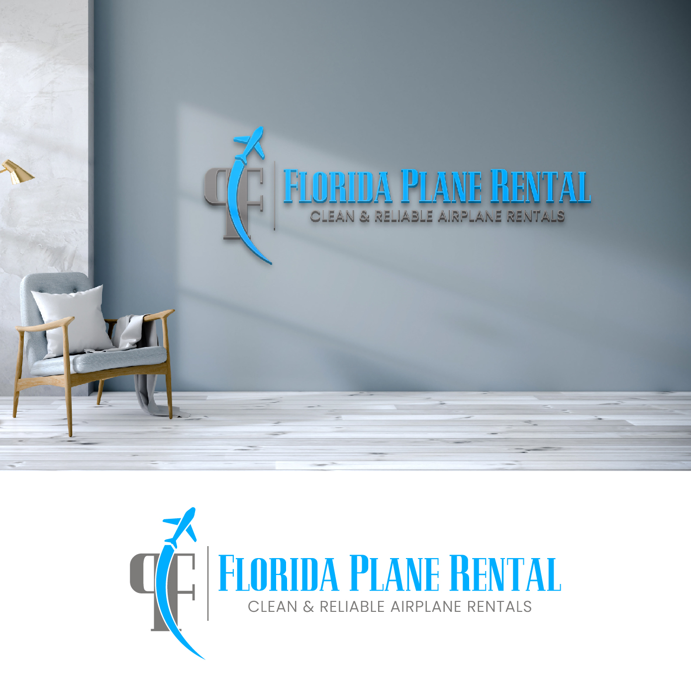 Logo Design by Creative Pixel Boxes for florida plane rental | Design #26333845
