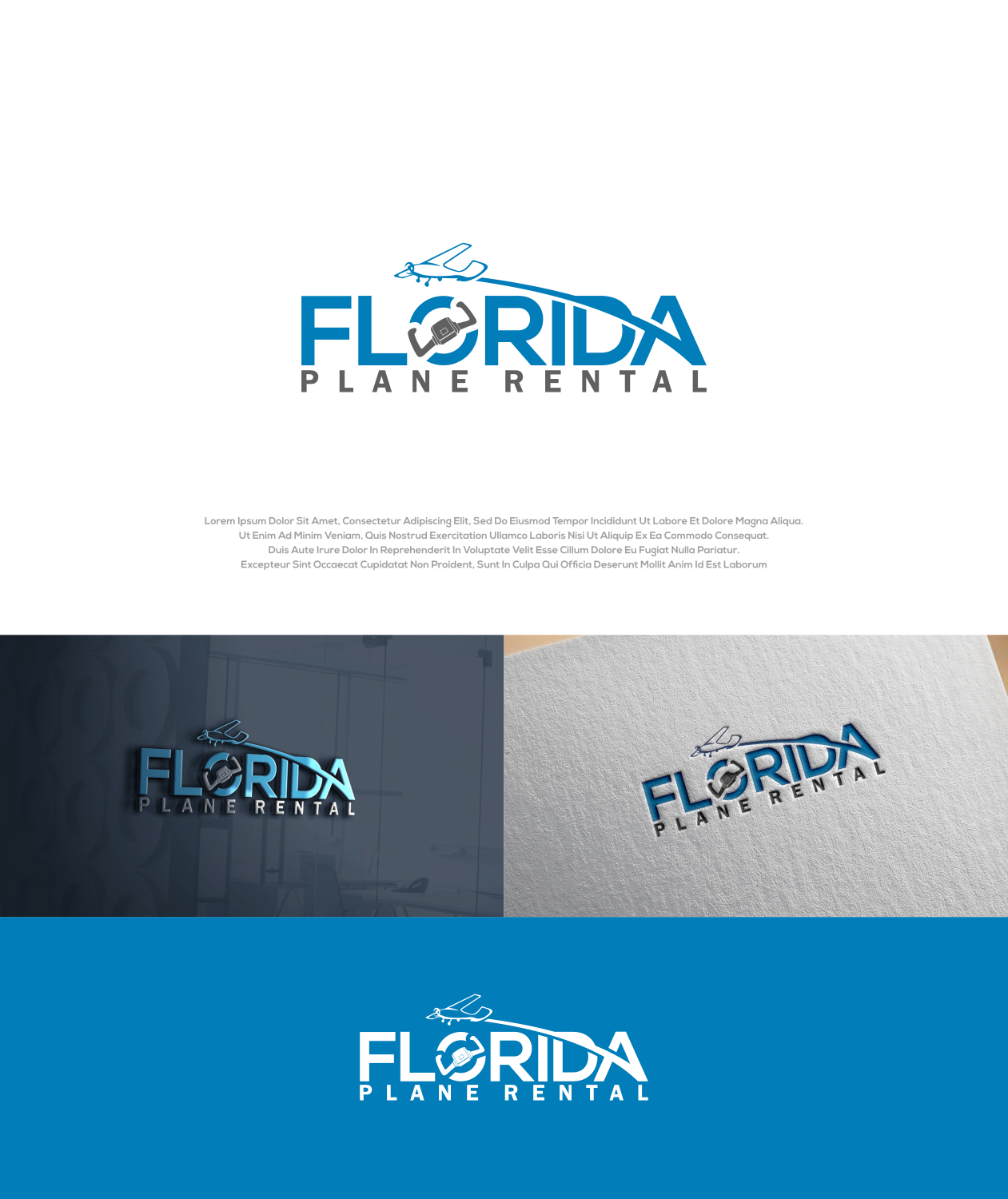 Logo Design by Aditya.DwiRama for florida plane rental | Design #26318830