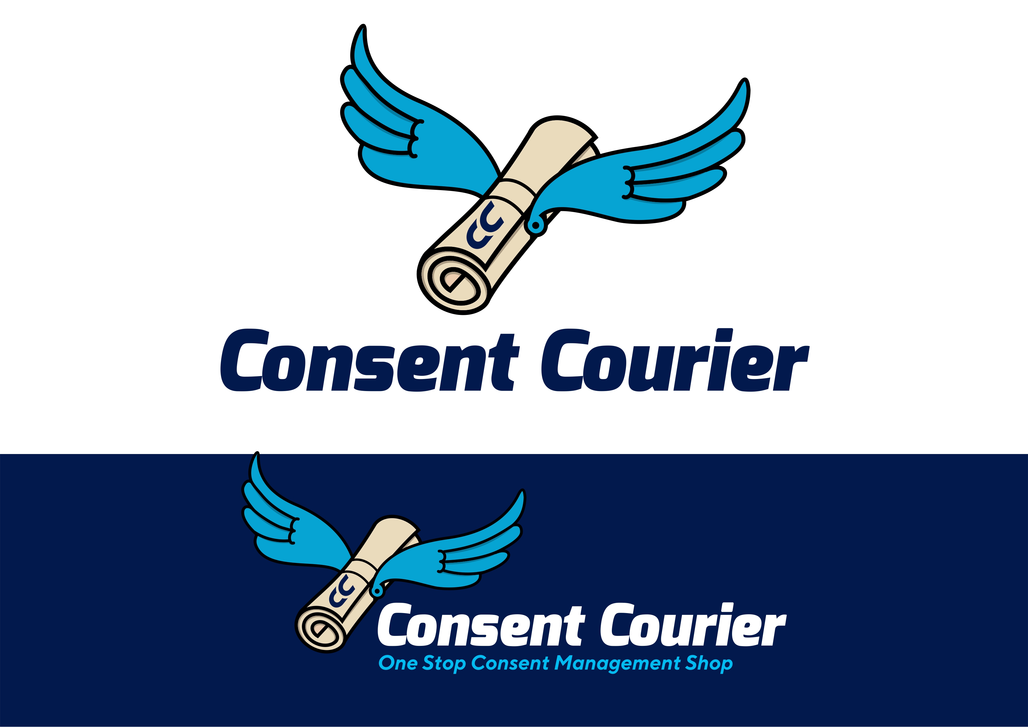 Logo Design by ammar_ed for Consent Courier | Design #26316051