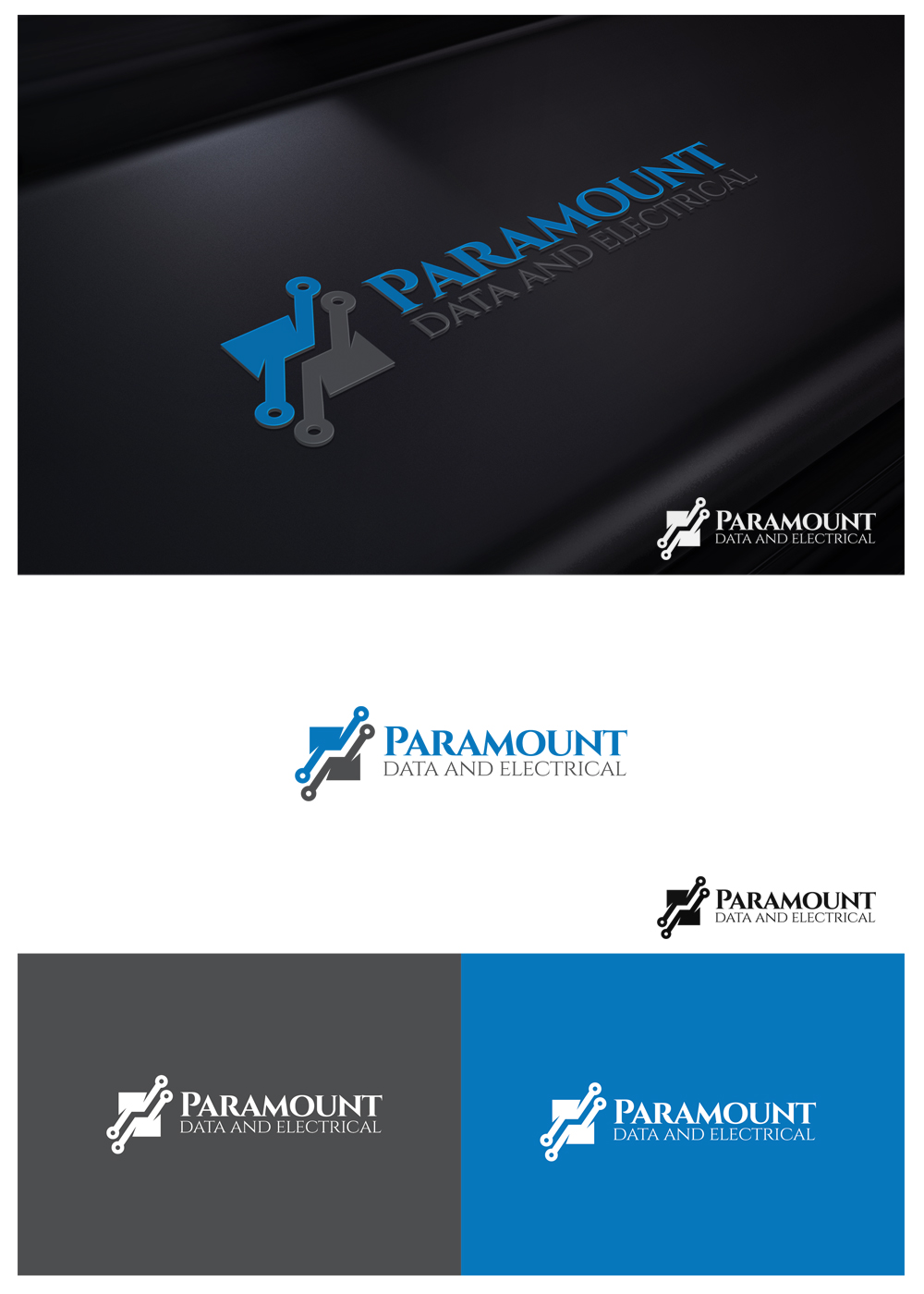 Diseño de Logo por goranvisnjic82 para Paramount data and electrical  | Diseño #26325665