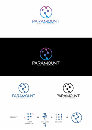 Paramount data and electrical | Logo Design by Dickythx16