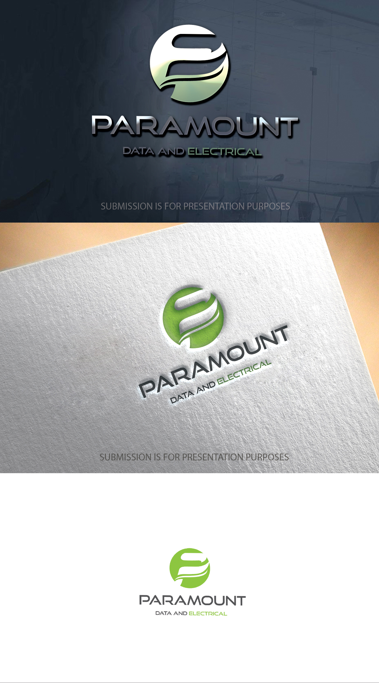 Logo Design by graphicevolution for Paramount data and electrical  | Design #26324098