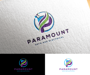 Paramount data and electrical | Logo Design by step forward 2