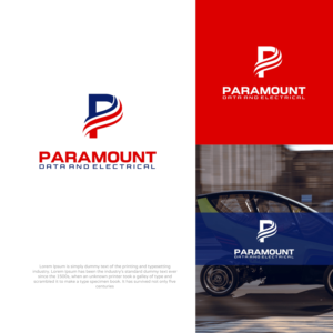 Paramount data and electrical | Diseño de Logo por Apple Dsigner