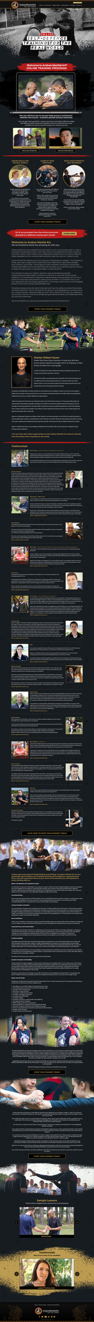 Arakan Martial Art - Online Training | Web-Design von Noche designs