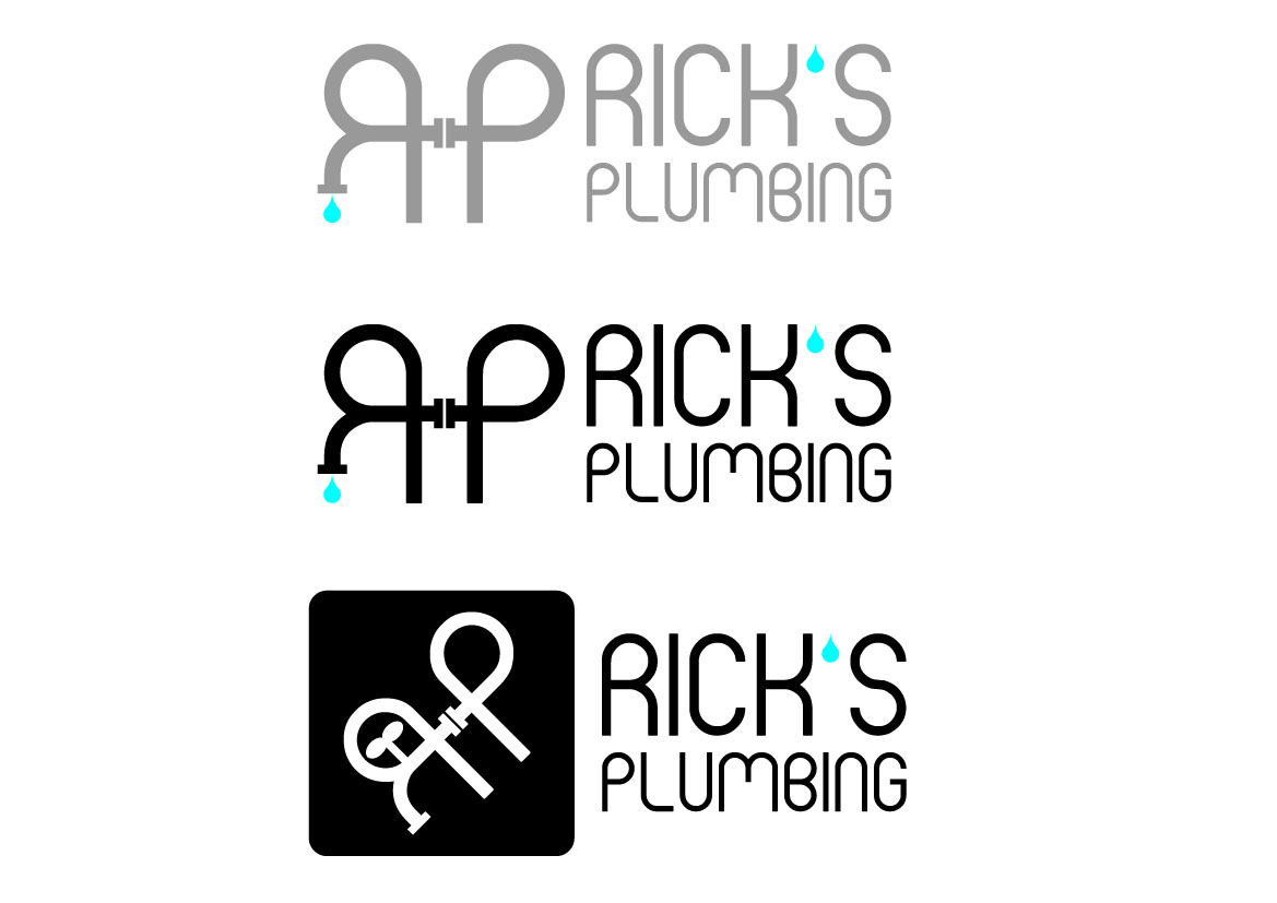 Logo Design by Toniel Leung for Rick's Plumbing | Design #66311