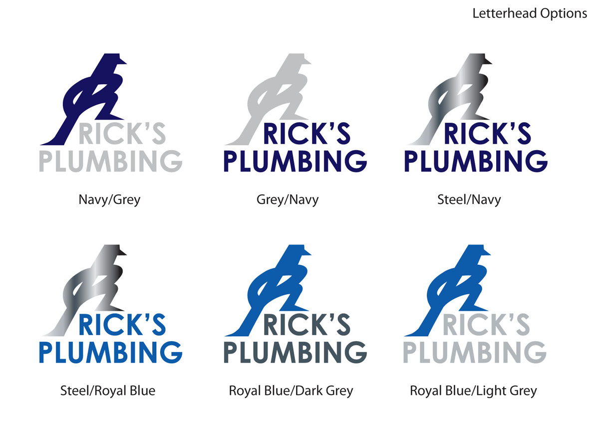 Logo Design by Toniel Leung for Rick's Plumbing | Design #66704