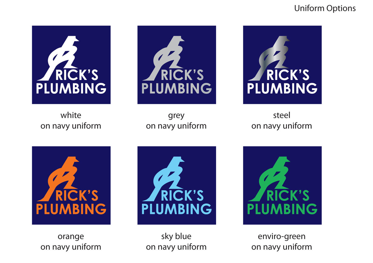 Logo Design by Toniel Leung for Rick's Plumbing | Design #66706