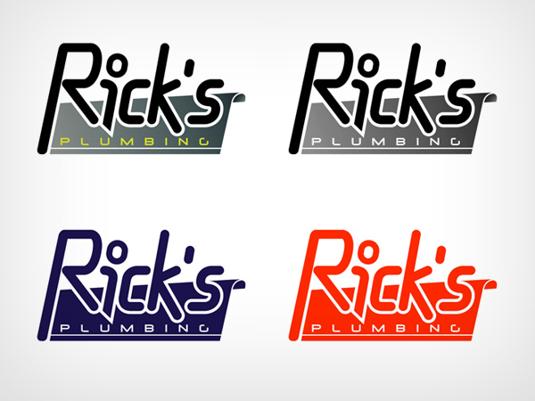 Logo Design by Gyudi Sanyi for Rick's Plumbing | Design #64946