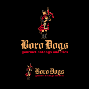 Boro Dogs....gourmet hotdogs and fries | Logo Design by luckdesign