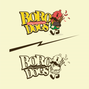 Boro Dogs....gourmet hotdogs and fries | Logo Design by Christopher.Min