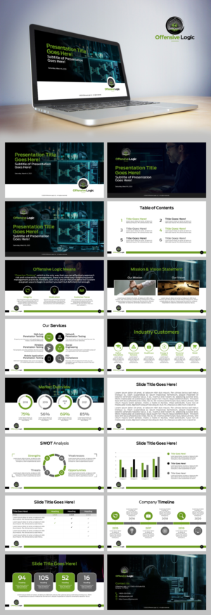 PowerPoint-Design von n2presents für Offensive Logic | Design: #26371971