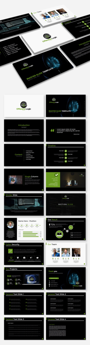 PowerPoint-Design von Luvinda für Offensive Logic | Design: #26372328