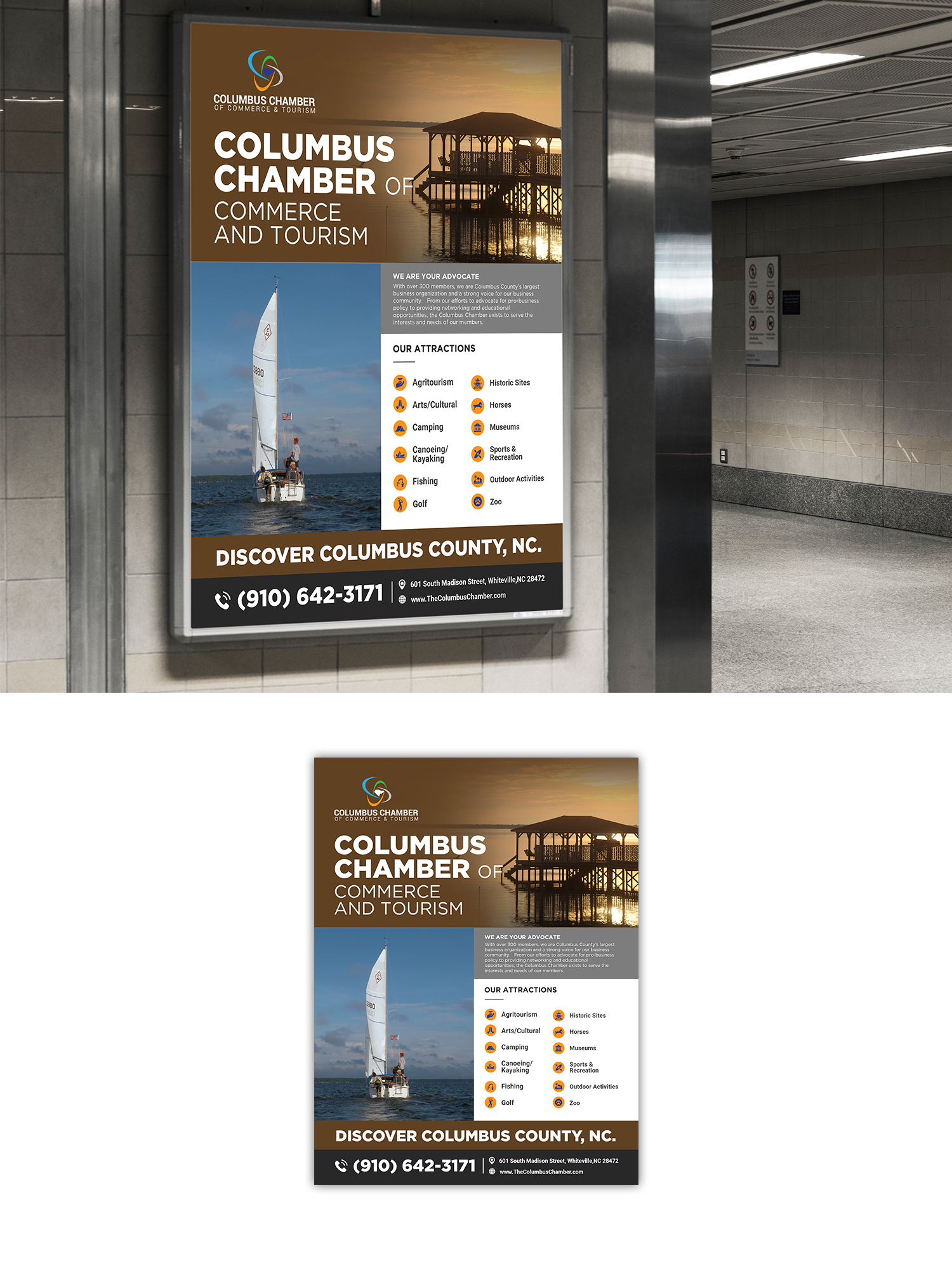 Werbe-Design von debdesign für Columbus Chamber of Commerce and Tourism | Design #26333137