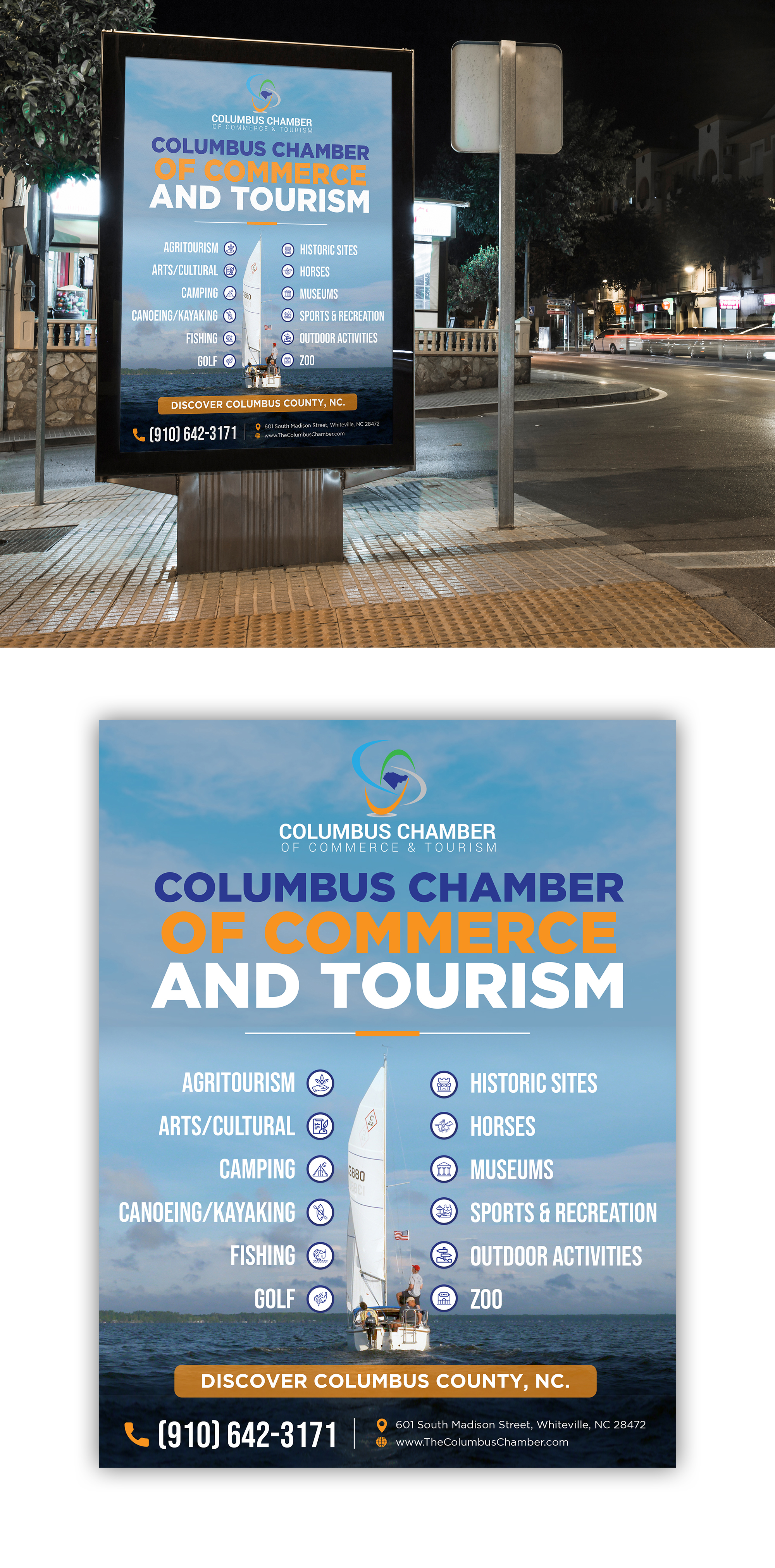 Advertisement Design by debdesign for Columbus Chamber of Commerce and Tourism | Design #26333169