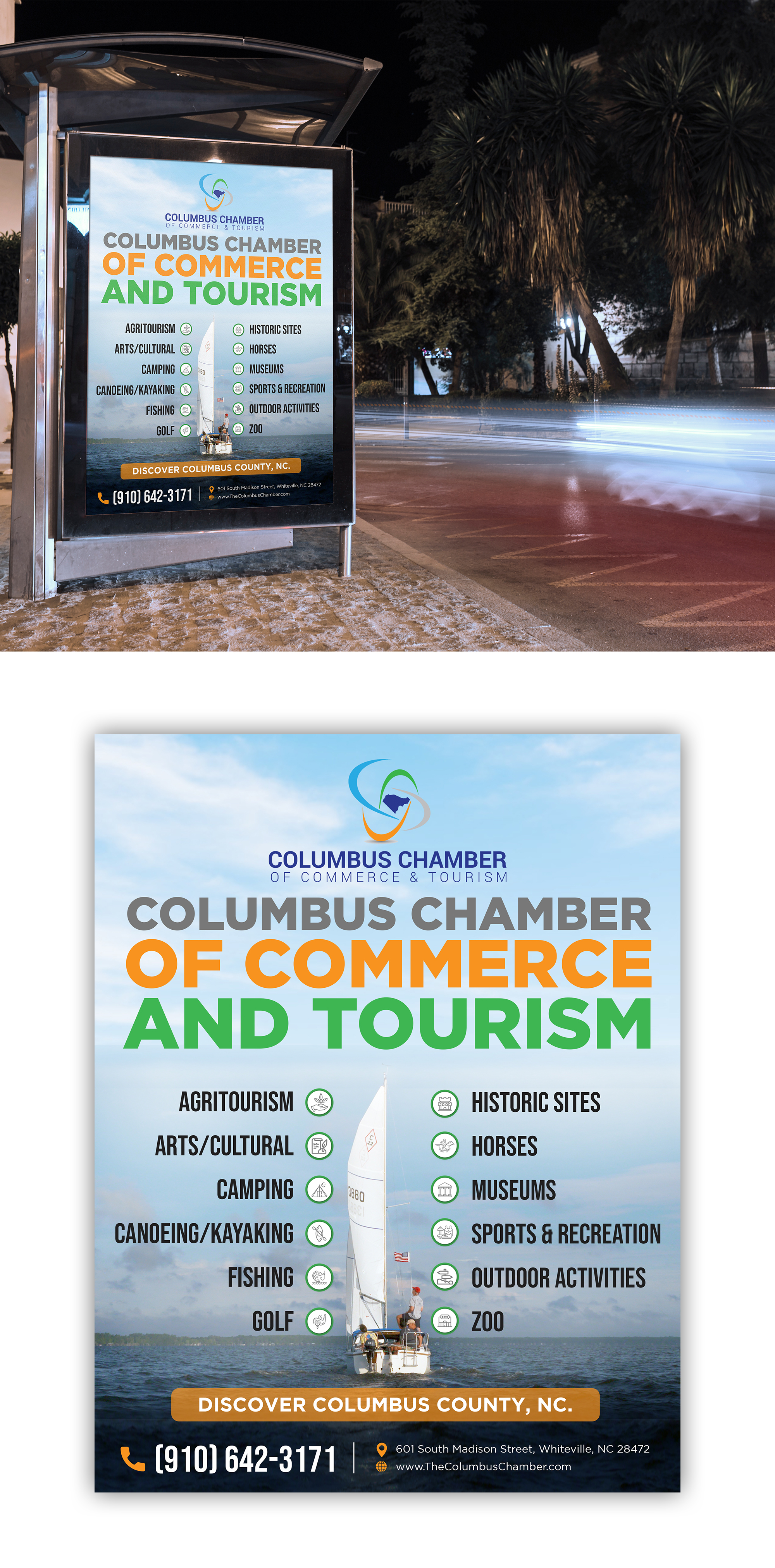 Advertisement Design by debdesign for Columbus Chamber of Commerce and Tourism | Design #26333170