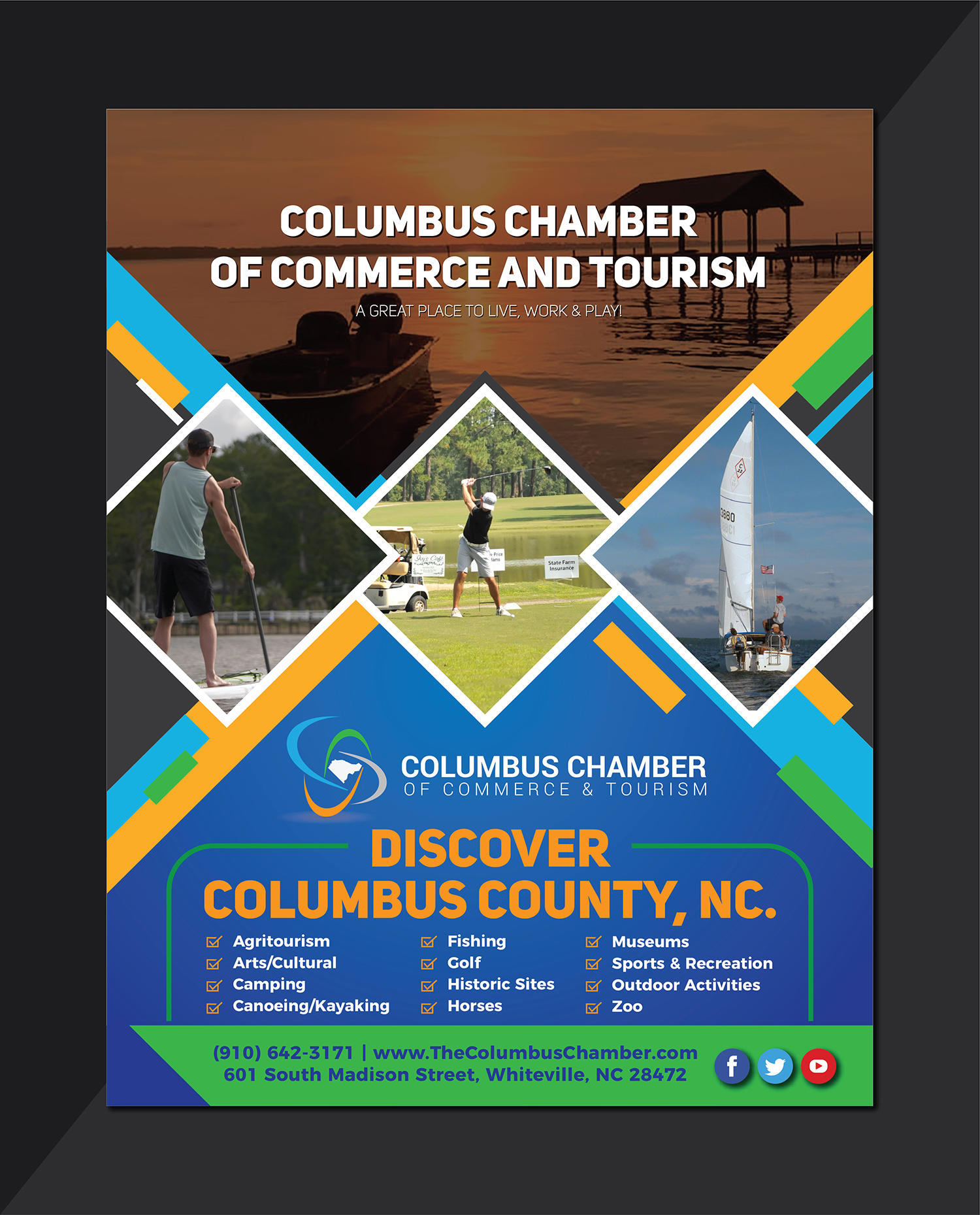 Design Publicitaire par Deziners Zone pour Columbus Chamber of Commerce and Tourism | Design #26329618
