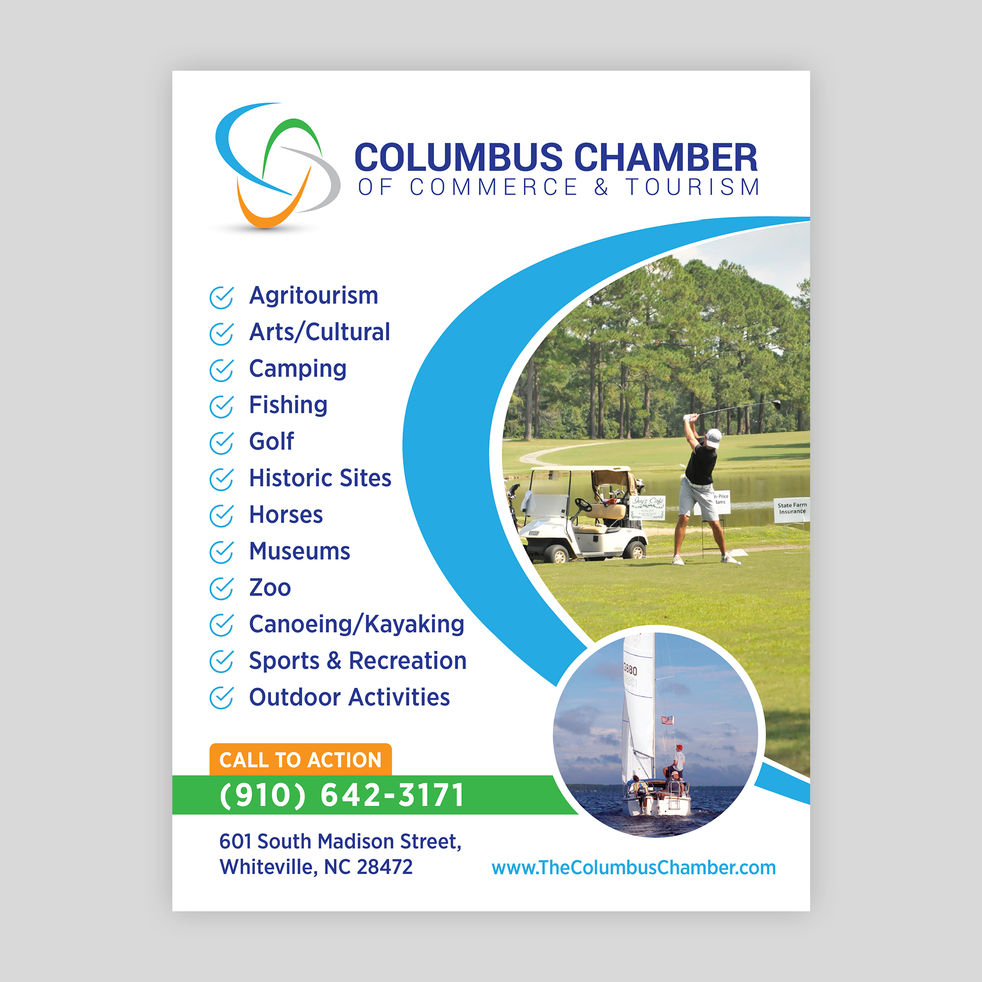 Design Publicitaire par mmmarif1982 pour Columbus Chamber of Commerce and Tourism | Design #26331788