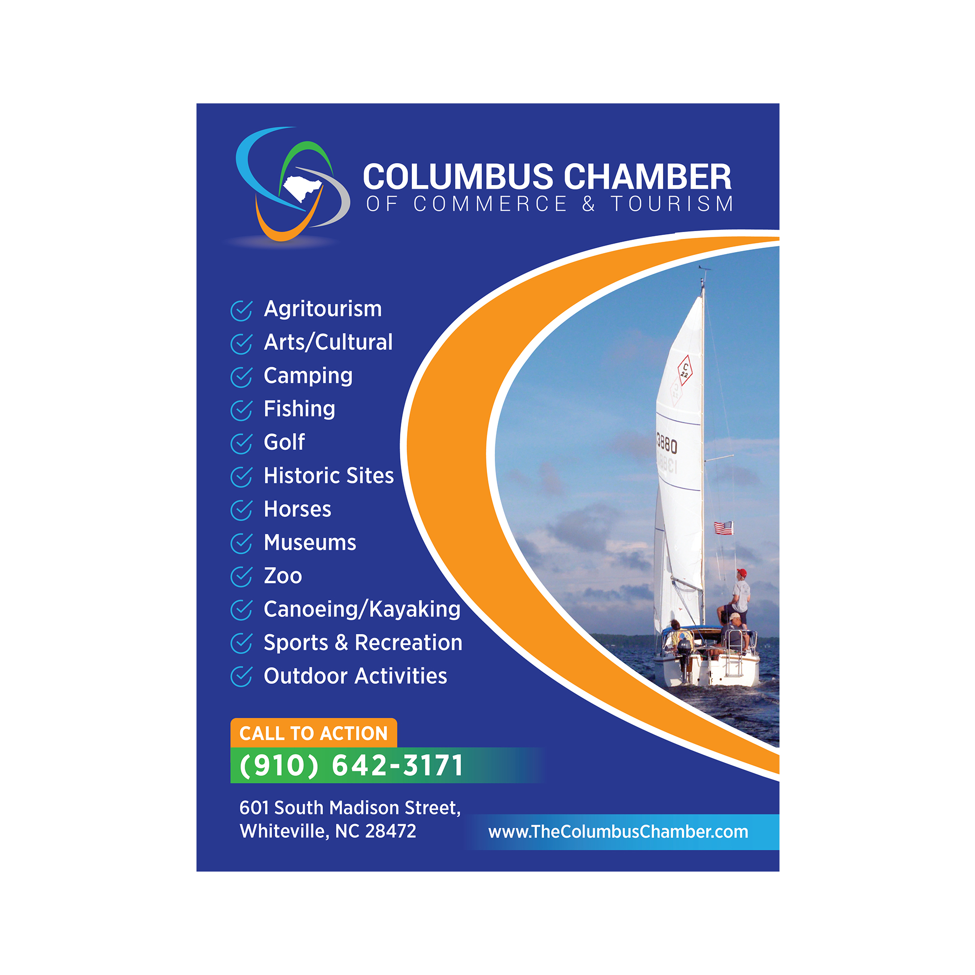 Design Publicitaire par mmmarif1982 pour Columbus Chamber of Commerce and Tourism | Design #26332531