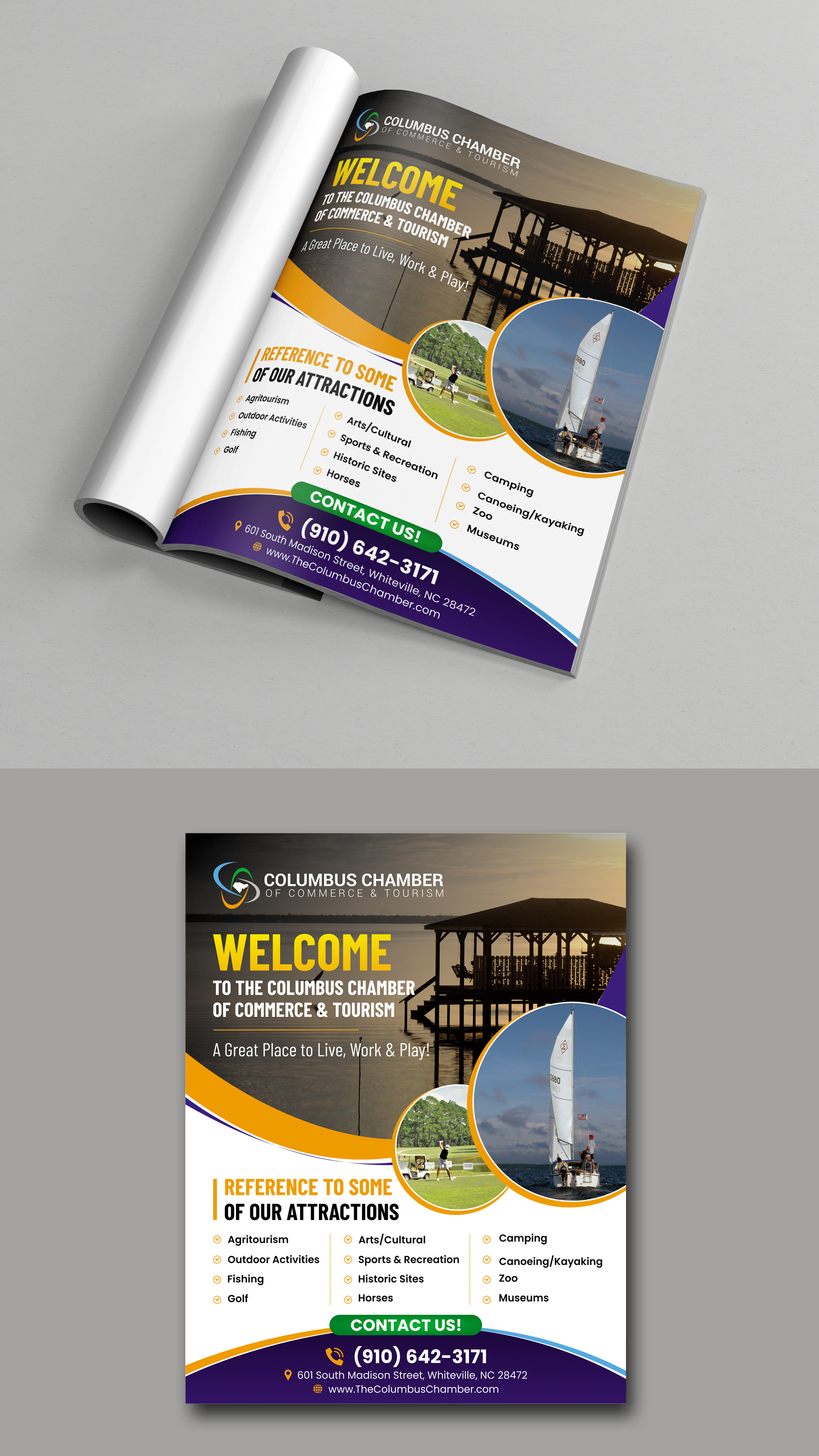 Advertisement Design by ecorokerz for Columbus Chamber of Commerce and Tourism | Design #26326844