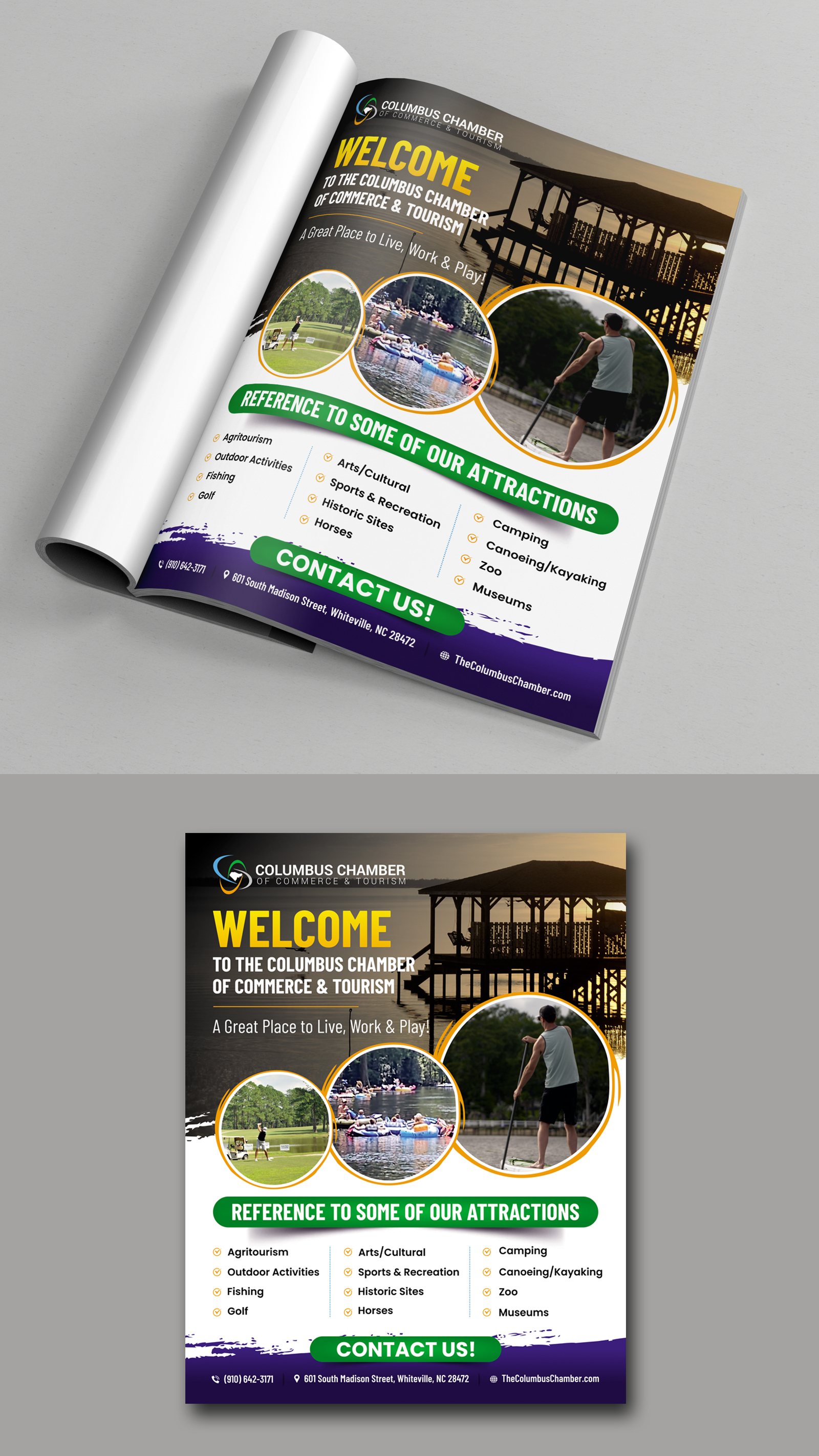 Advertisement Design by ecorokerz for Columbus Chamber of Commerce and Tourism | Design #26326850