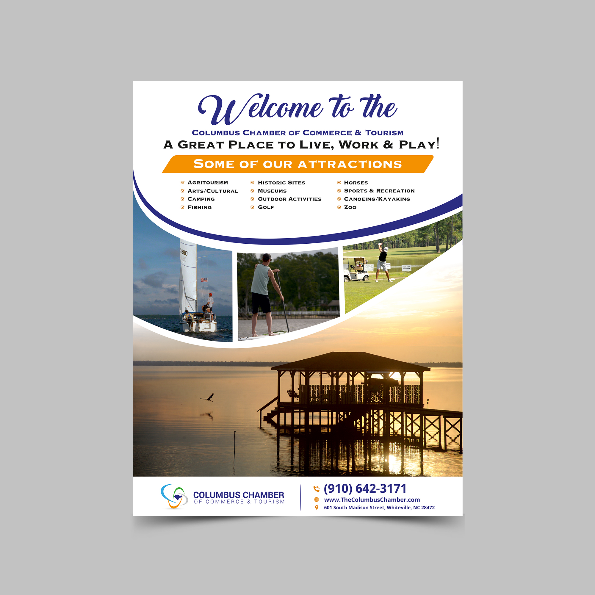 Design Publicitaire par ecorokerz pour Columbus Chamber of Commerce and Tourism | Design #26345949