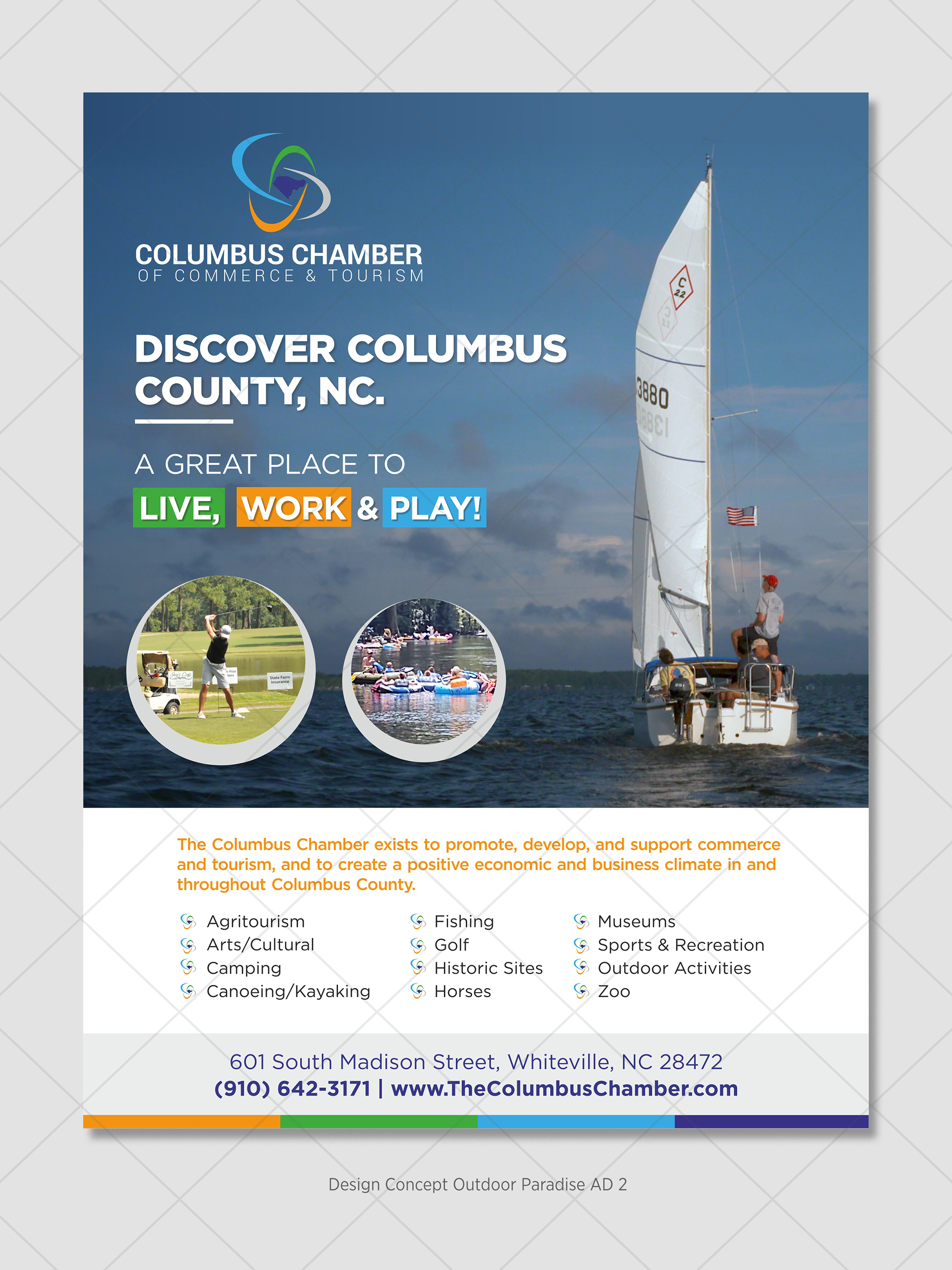 Diseño Publicitario por D Creative para Columbus Chamber of Commerce and Tourism | Diseño #26329253