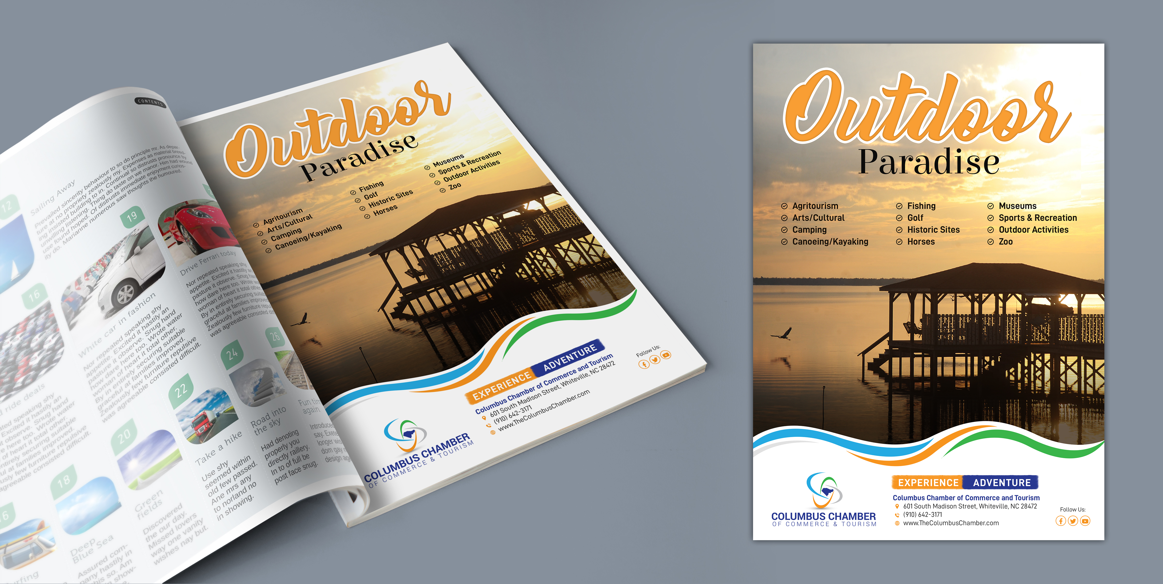 Advertisement Design by SAI DESIGNS for Columbus Chamber of Commerce and Tourism | Design #26327003