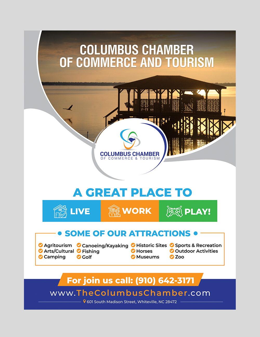 Design Publicitaire par Aurora:) pour Columbus Chamber of Commerce and Tourism | Design #26328970