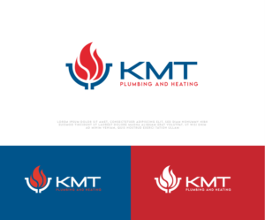 KMT plumbing and heating | Logo-Design von Ng V Duc