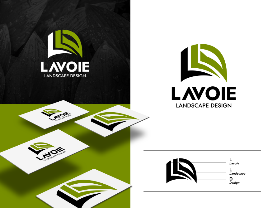 Logo Design by artswolf for Lavoie Landscape Design  | Design #26355369
